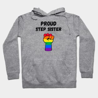 Proud Step Sister Rainbow Pride T Shirt Design Hoodie